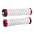 Грипсы ODI Vans® Lock-On Grips, White w/ Red Clamps (белые с красными замками)